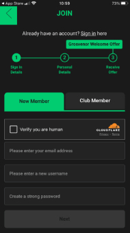 Grosvenor Register first step
